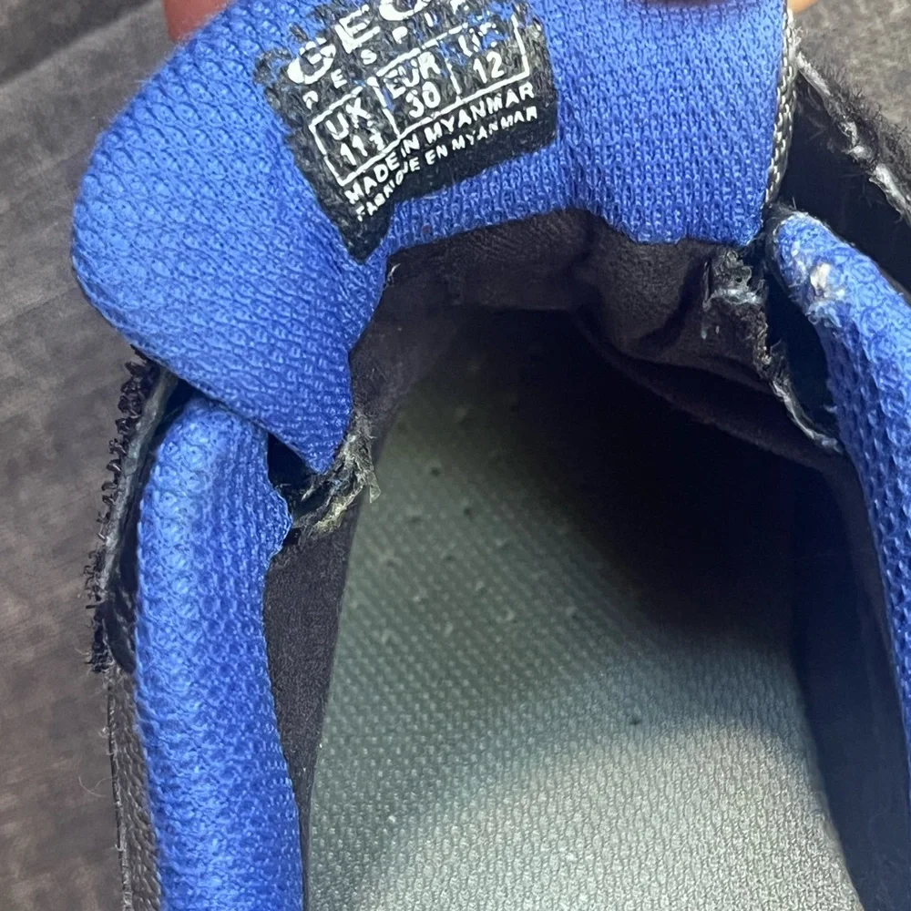 GEOX Kids -  Little Boy Casual Sneakers Shoes Black Blue size 11.5 US